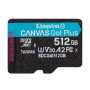 Карта пам`яті MicroSDXC 512GB UHS-I/U3 Class 10 Kingston Canvas Go! Plus R200/W160MB/s (SDCG4/512GBSP)