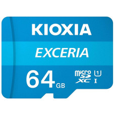 MicroSDXC 64GB UHS-I Class 10 Kioxia Exceria R100MB/s (LMEX1L064GG2) + SD-адаптер