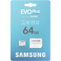 Карта пам`яті MicroSDXC 64GB UHS-I/U3 Class 10 Samsung Evo Plus R160MB/s + SD-адаптер (MB-MC64SA/EU)
