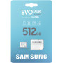 Карта пам`яті MicroSDXC 512GB UHS-I/U3 Class 10 Samsung Evo Plus R160MB/s + SD-адаптер (MB-MC512SA/EU)