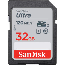 Карта пам`яті SDHC 32GB UHS-I Class 10 SanDisk Ultra R120MB/s (SDSDUN4-032G-GN6IN)