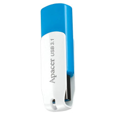 Флеш-накопичувач USB3.2 128GB Apacer AH357 Blue/White (AP128GAH357U-1)