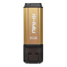 Флеш-накопичувач USB 8GB Hi-Rali Stark Series Gold (HI-8GBSTGD)