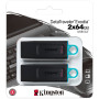 Флеш-накопичувач USB3.2 64GB Kingston DataTraveler Exodia Black/White 2 Pieces (DTX/64GB-2P)