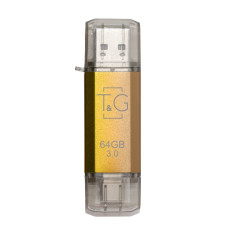 Флеш-накопичувач USB 3.0 64GB Type-C T&G 009 Star Series Gold (TG009TC-64GGD3)