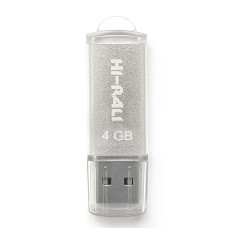 USB 4GB Hi-Rali Rocket Series Silver (HI-4GBVCSL)