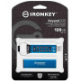 Флеш-накопичувач USB3.2 128GB Kingston IronKey Keypad 200 Type-A Blue (IKKP200/128GB)