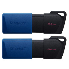 Флеш-накопичувач USB3.2 64GB Kingston DataTraveler Exodia M Black/Blue (DTXM/64GB-2P)