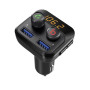 FM-трансмиттер Grand-X 98GRX MegaBass Bluetooth V5.0 Hands Free MicroSD, 2хUSB 1A+2.4A