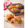Форма PYREX Asimetria мет.форма прямокут.міні-cake 6шт (AS06BL0)