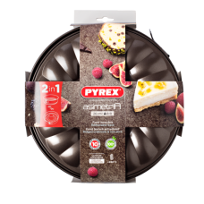 Форма PYREX Asimetria мет.форма роз'ємна кругла 2в1 (кекс+ пиріг) 26см (AS26DT0)