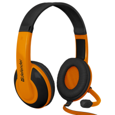гарнітура DEFENDER Warhead G-120 2m чорний+оранжевий
