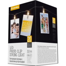 Гирлянда ColorWay 20 LED, 3м, гирлянда с прищепками (CW-LCP-20L30B)