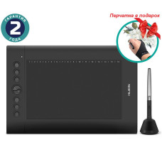 Графический планшет Huion H610Pro V2 + перчатка
