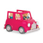 Игровой набор Li'l Woodzeez Розовая машина с чемоданом (WZ6547Z)