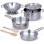 Игровой набор Melissa&Doug Pots & Pans Set посуда из нержавеющей стали (MD14265)