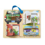 Игровой набор Melissa&Doug Деревянная доска с защелками и блокировкой (MD19540)