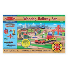 Железная дорога Melissa&Doug Деревянная железная дорога (MD701)