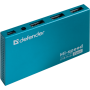 Комп.Аксесуари DEFENDER Хаб 7xUSB 2.0 SEPTIMA SLIM+Adapter 220v