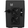 ИБП NJOY Cadu 650 (UPCMTLS665TCAAZ01B), Lin.int., AVR, 2 x Schuko, USB, LCD, пластик