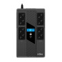 ИБП NJOY Token 800 (UPCSBLS680TTOAZ01B), Lin.int., 8 x Schuko, USB, LCD, пластик