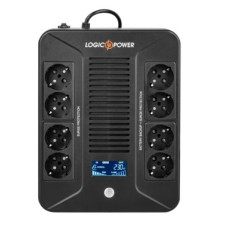 ИБП LogicPower LP-UL1000VA-8PS, Lin.int., AVR, 8 x евро, пластик