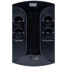 Джерело безперебійного живлення 650VA-PS, Lin.int., AVR, 4 x евро, пластик