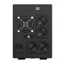 ИБП NJOY Cadu 1500 (UPCMTLS615HCAAZ01B), Lin.int., AVR, 4 x Schuko, USB, LCD, пластик