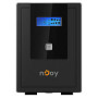 ИБП NJOY Cadu 1500 (UPCMTLS615HCAAZ01B), Lin.int., AVR, 4 x Schuko, USB, LCD, пластик
