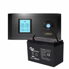 Комплект резервного живлення Njoy, ДБЖ Aira 600 + АКБ OZ Power OZ12V100 12V 100AH