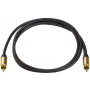 Кабель коаксиальний PowerPlant 26AWG (CA911752) 1 м, Black