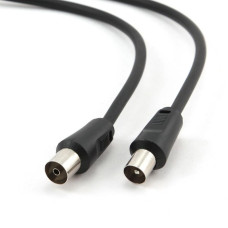 Кабель-подовжувач коаксіальний Cablexpert (CCV-515-5M) 75 Ом, Black, 5 м