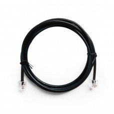 Кабель телефонний Cablexpert (TC6P4CR-2M) CCS, 6P4C, 2м, чорний