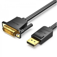 Кабель Vention DisplayPort-DVI-D, 1 m, v1.2, Black (HAFBF)