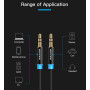 Кабель Vention Audio 3.5 mm M - 3.5 mm M, 1 m, Black (P350AC100-B-M)
