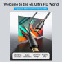 Кабель Vention DisplayPort - HDMI (M/M), 5 м, Black (HFOBJ)