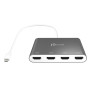 Адаптер J5create USB-A - 4 HDMI (M/F), Silver (JCA366-N)