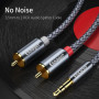 Кабель Essager Monster 3.5 мм - 2xRCA (M/M), 2 м, Grey (EYPZJ-MYA0H)