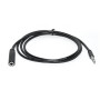 Аудио-кабель REAL-EL Audio Pro (EL123500041) mini-jack 3.5мм(M)-mini-jack 3.5мм(F) 1м, черный