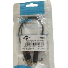 Переходник Atcom (AT17488) 4pin Jack (M) to 2*3pin (F) 0.1м черный, пакет