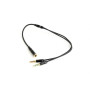Аудио-кабель Cablexpert (CCA-418M) 3.5 mm 4-pin-2х3.5 mm stereo, 0.2м, черный