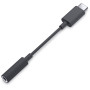 Адаптер Dell 3.5 мм - USB Type-C (F/M), Black (3GVVD)