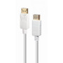 Кабель Cablexpert DisplayPort - DisplayPort V 1.2 (M/M), 1.8 м, білий (CC-DP2-6-W)