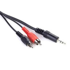 Аудио-кабель Cablexpert (CCA-458-2.5M) 3.5mm-2хRCA 2.5м, стерео, Black