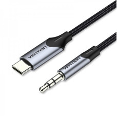 Кабель Vention USB Type-C - 3.5 мм (M/M), 1 м, Black (BGKHF)