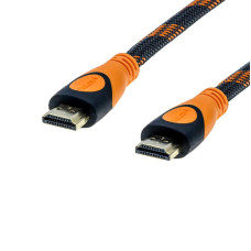 Кабель Grand-X (HDN10-4K) HDMI-HDMI, 4K, Cu, нейлон. оплетка, 10м