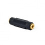 Адаптер Cablexpert (A-3.5FF-01) F 3.5 мм / F 3.5 мм, черный