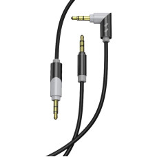 Аудио-кабель SkyDolphin SR09 Rotate Aluminium Connector 3.5 мм-3.5 мм, 1 м, Black/Grey (AUX-000063)