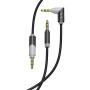 Аудио-кабель SkyDolphin SR09 Rotate Aluminium Connector 3.5 мм-3.5 мм, 1 м, Black/Grey (AUX-000063)