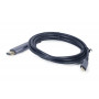 Кабель Cablexpert (CC-USB3C-DPF-01-6) USB-С-DisplayPort, 4K 60Hz, 1.8 м, Black